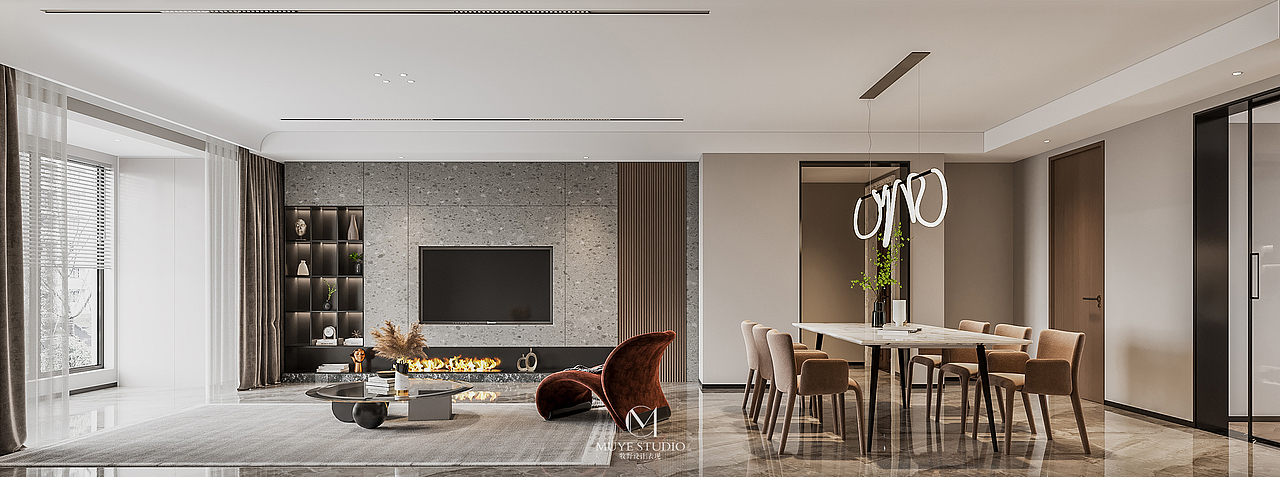 现代家装效果图（图ZMjY2NzU4MDI0） - 家装设计 - 站酷设计师牧野表现原创素材 - 站酷ZCOOL