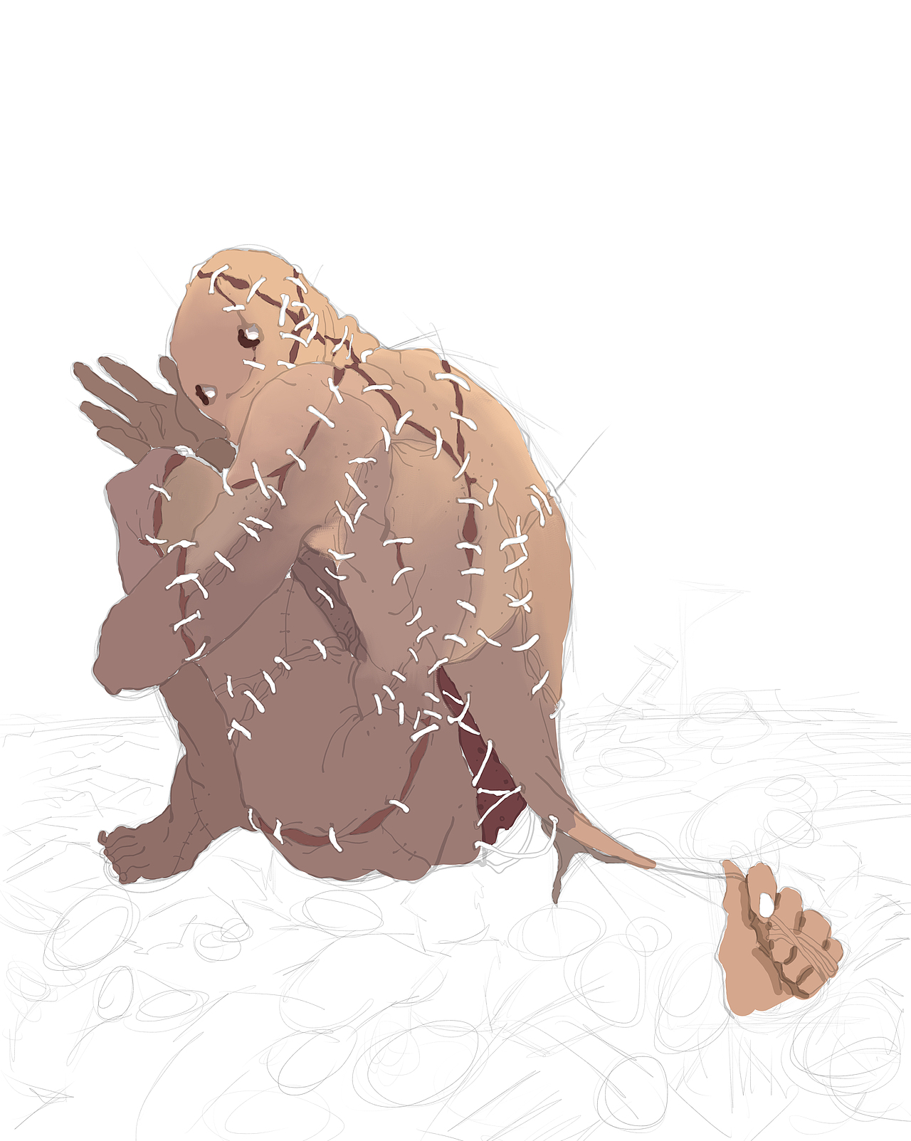 《创伤后应激障碍》（图ZMzE1MzAzMzM2） - 创作习作 - 站酷设计师吾家寒山原创素材 - 站酷ZCOOL