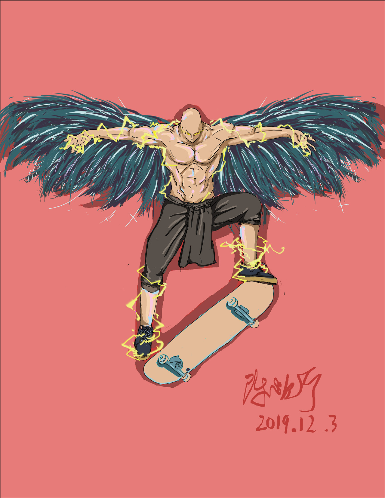 滑板魅力|插画|新锐潮流插画|焕宁 - 原创作品 - 站酷 (zcool)