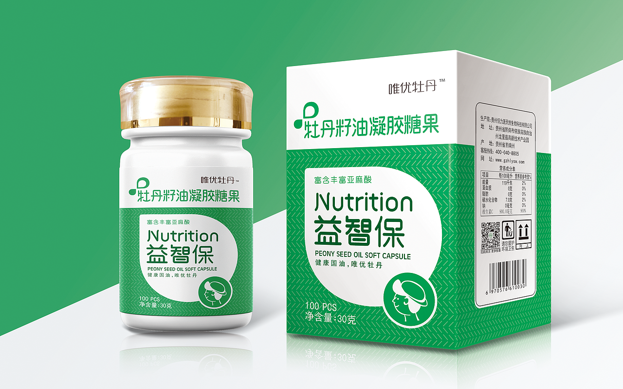 唯优牡丹 —牡丹籽油凝胶糖果系列