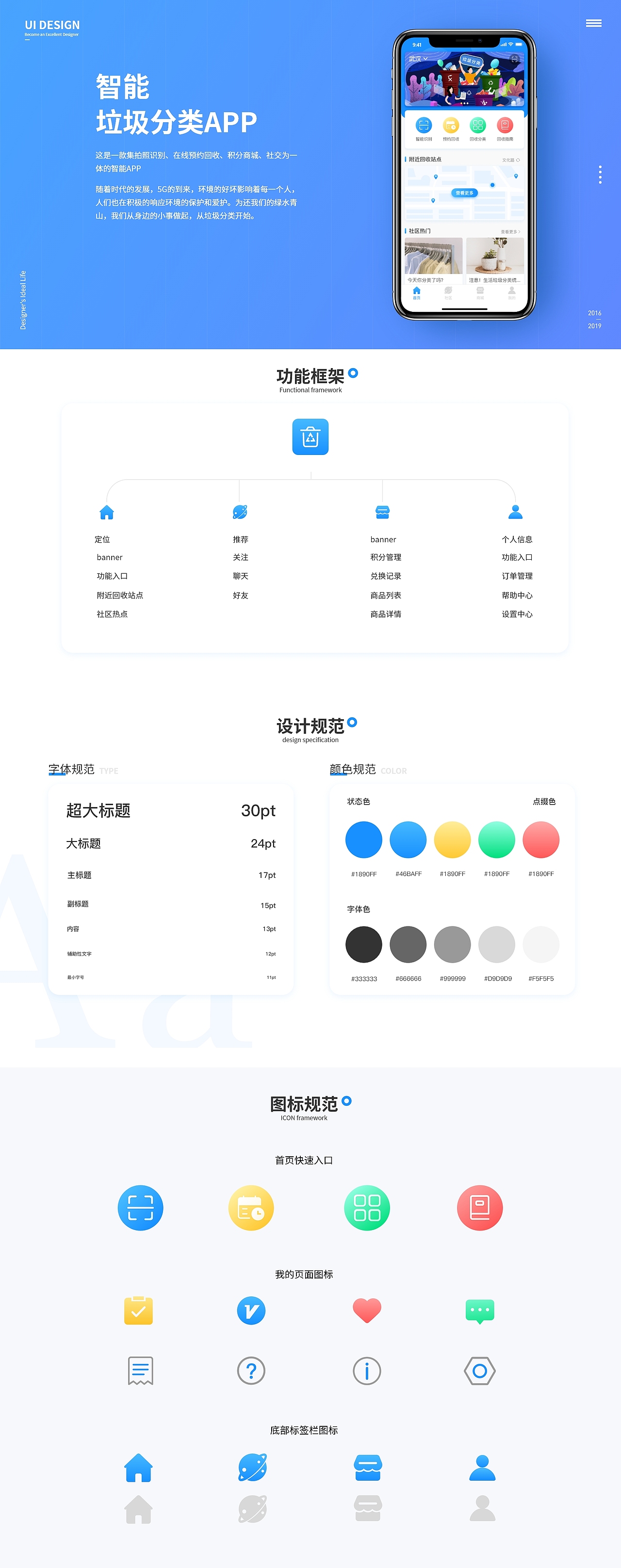 社区垃圾回收分类APP（图ZMjEzNzA3NDE2） - APP界面 - 站酷设计师X粥粥原创素材 - 站酷ZCOOL