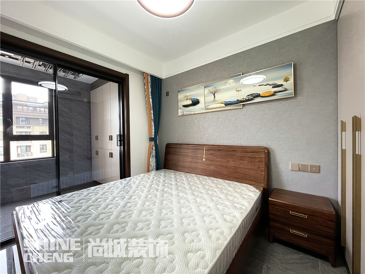 泰安吾悦华府小区134平新中式风格装饰设计实景案例（图ZMzEyODMzMDk2） - 家装设计 - 站酷设计师泰安尚城装饰原创素材 - 站酷ZCOOL