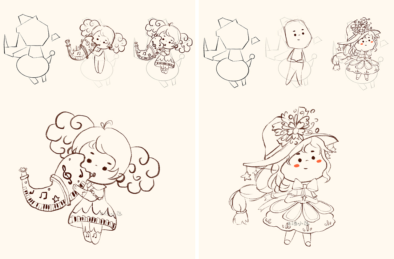 2022年终儿童插画总结（图ZMzI2MjQxNDUy） - 儿童插画 - 站酷设计师迷雾三三原创素材 - 站酷ZCOOL