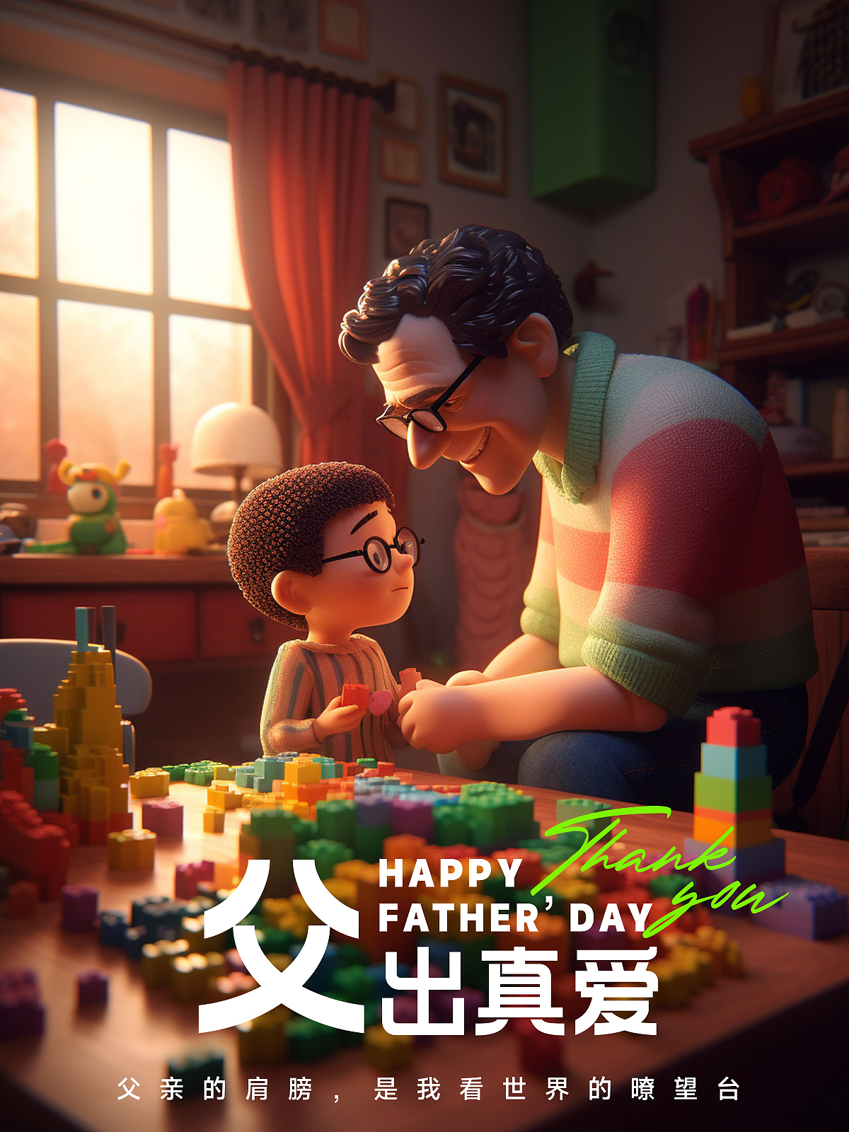 父亲节海报