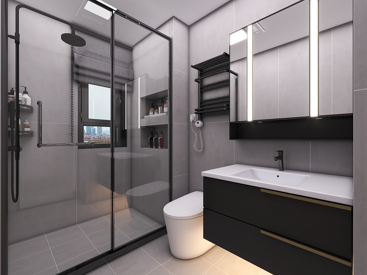 重庆绿地城二期(113平方现代简约四居室)