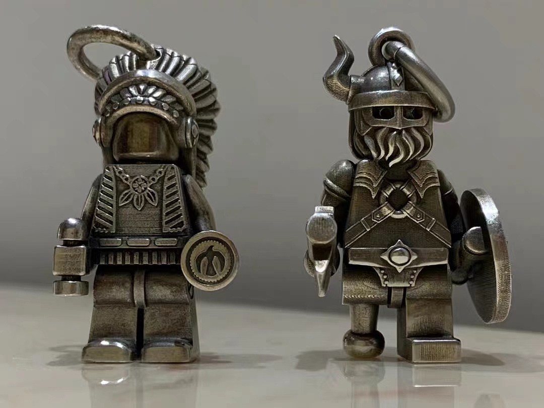 SIKTAAM 高达手办DIY银饰吊坠摆件