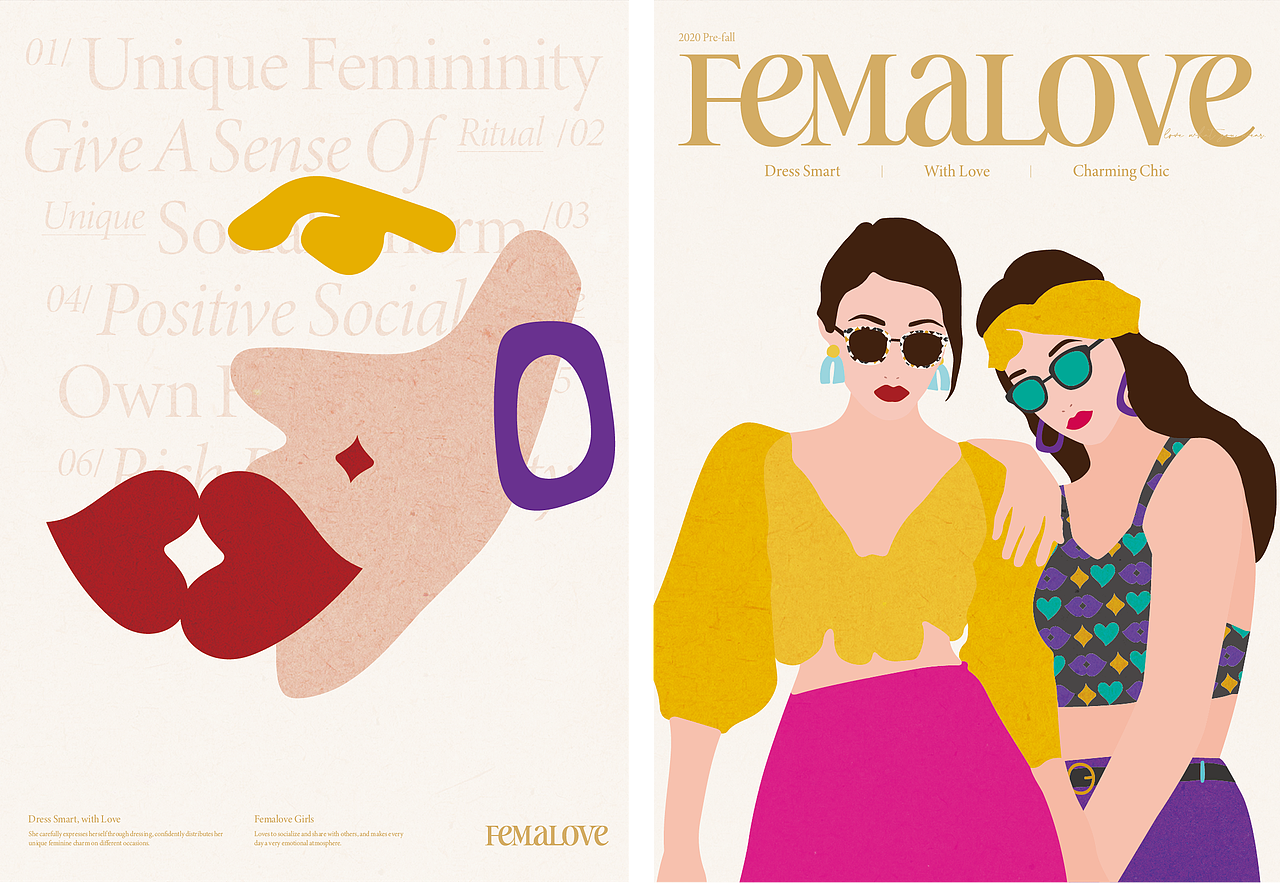 FEMALOVE 品牌设计（图ZMjU3NjA3OTgw） - 品牌 - 站酷设计师石川设计事务所原创素材 - 站酷ZCOOL