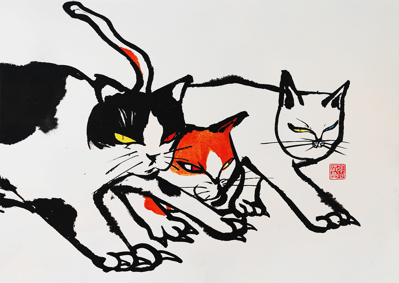 皮克猫（图ZMzA5ODg2OTMy） - 绘画 - 站酷设计师张张张zhc原创素材 - 站酷ZCOOL