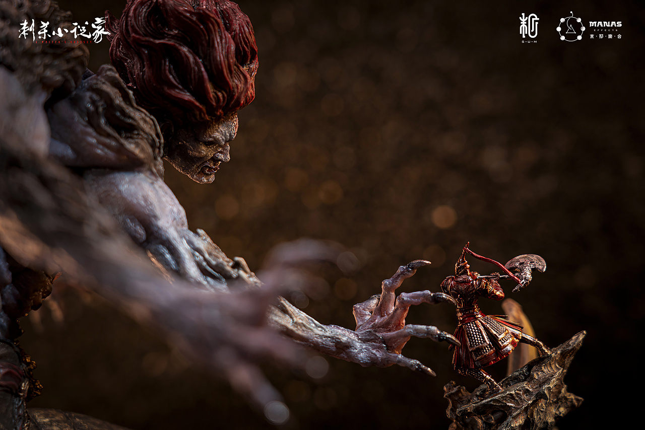 末那x刺杀小说家丨赤发鬼爽战红甲武士雕像