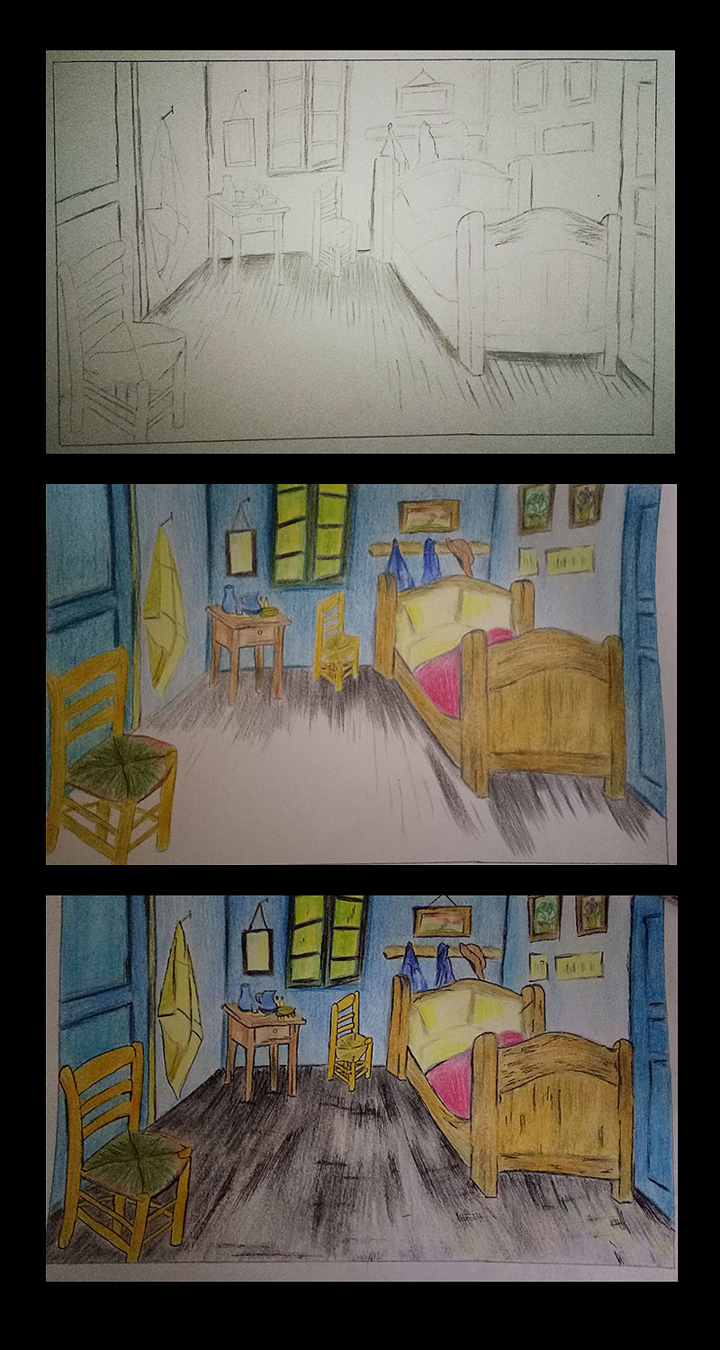 bedroom(彩铅临摹2)