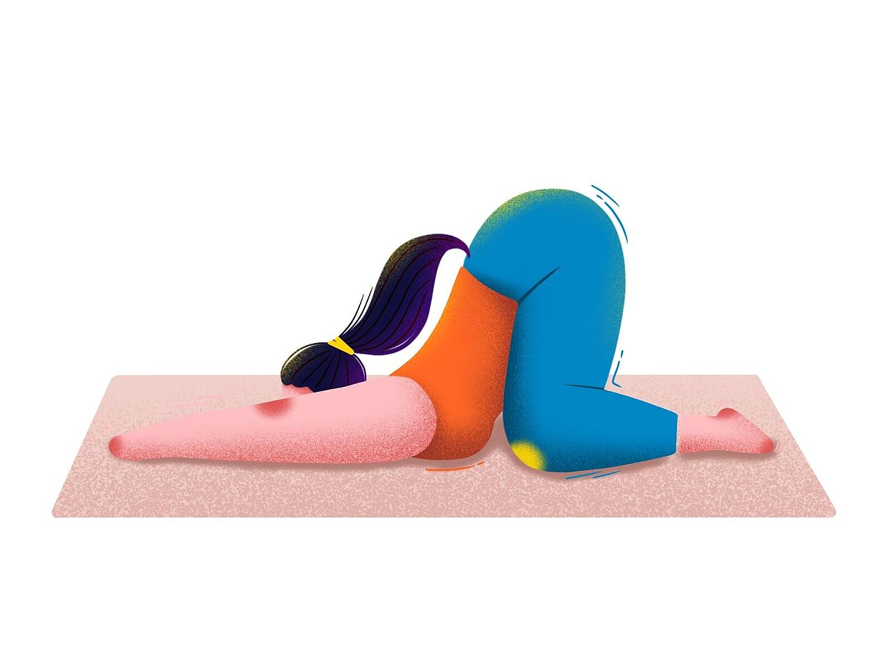 板绘人物插画练习-瑜伽篇（图ZMTgyOTc1NjAw） - 创作习作 - 站酷设计师雨路zz原创素材 - 站酷ZCOOL