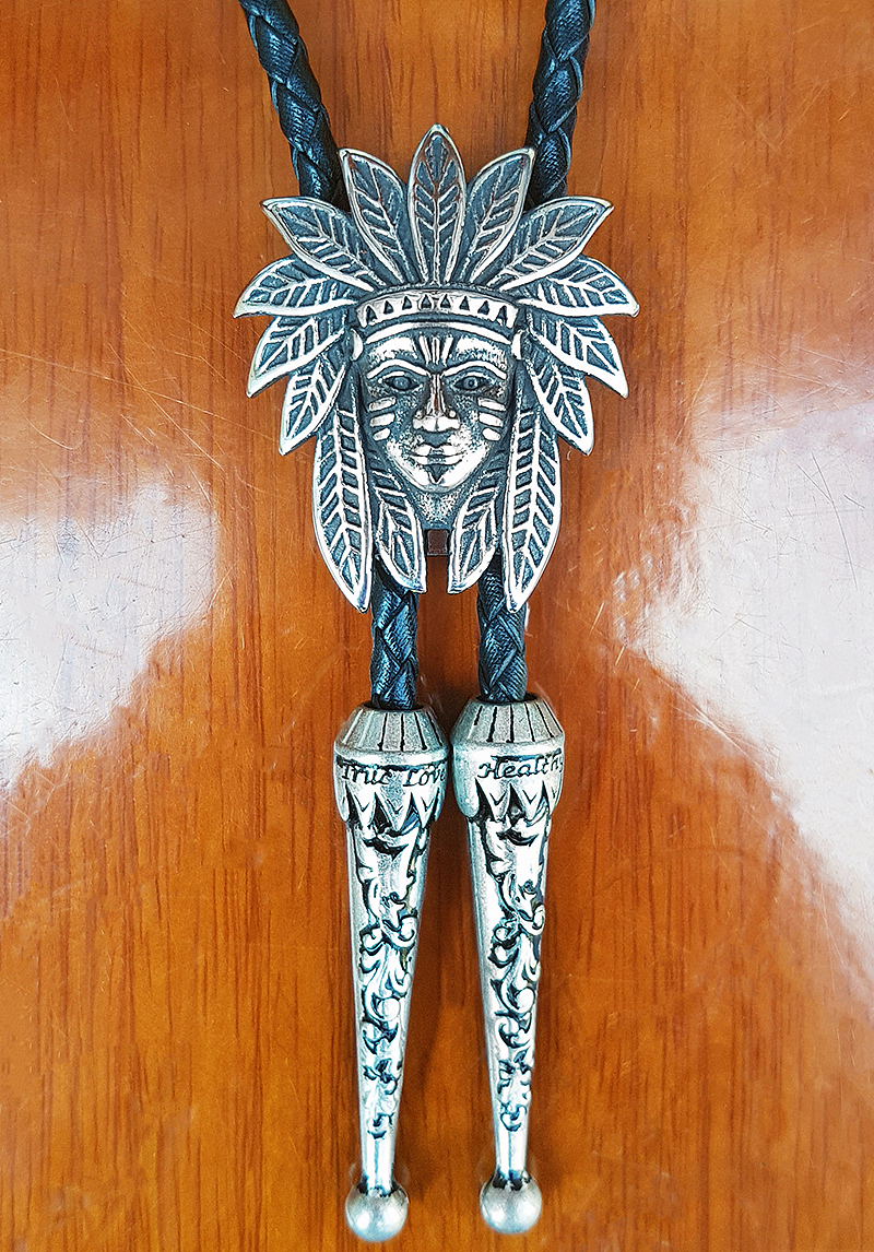 印第安土著人脸酋长波洛领带祖尼人原住民土著人面挂饰