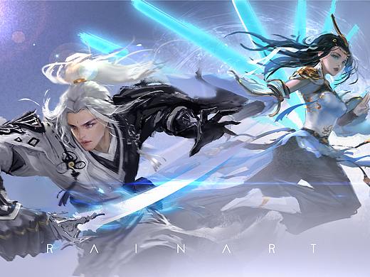 2020年繪制的《劍網(wǎng)三》同人（個(gè)人主頁-ZNTA4NjEwNTY=） - 創(chuàng)作習(xí)作 - 站酷設(shè)計(jì)師雨繪RAINART原創(chuàng)素材 - 站酷ZCOOL