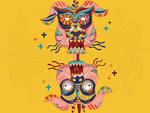 山海趣兽——山海经系列插画设计