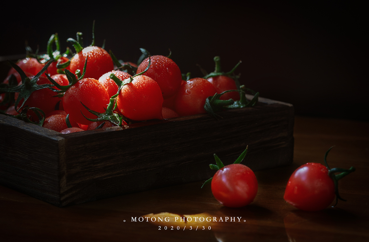 一组小西红柿静物摄影