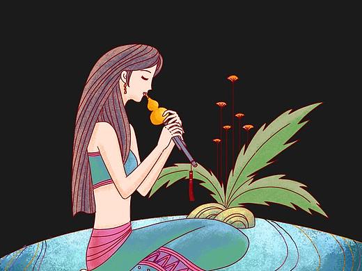 少数民族少女