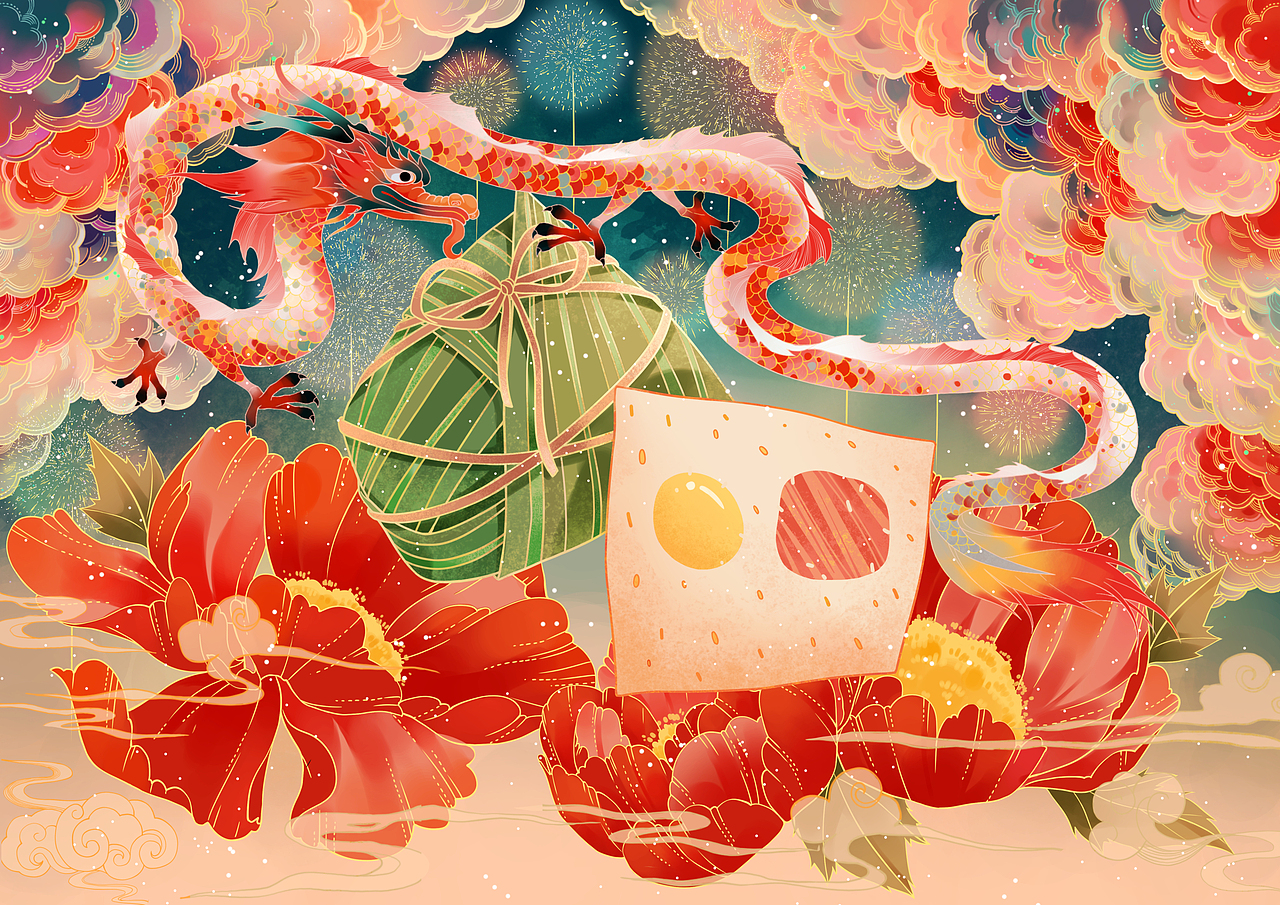 《潮年货》嘉兴粽子(图ZMjQwNzUwNDA0) - 包装 - 站酷设计师Ajin金原创素材 - 站酷ZCOOL