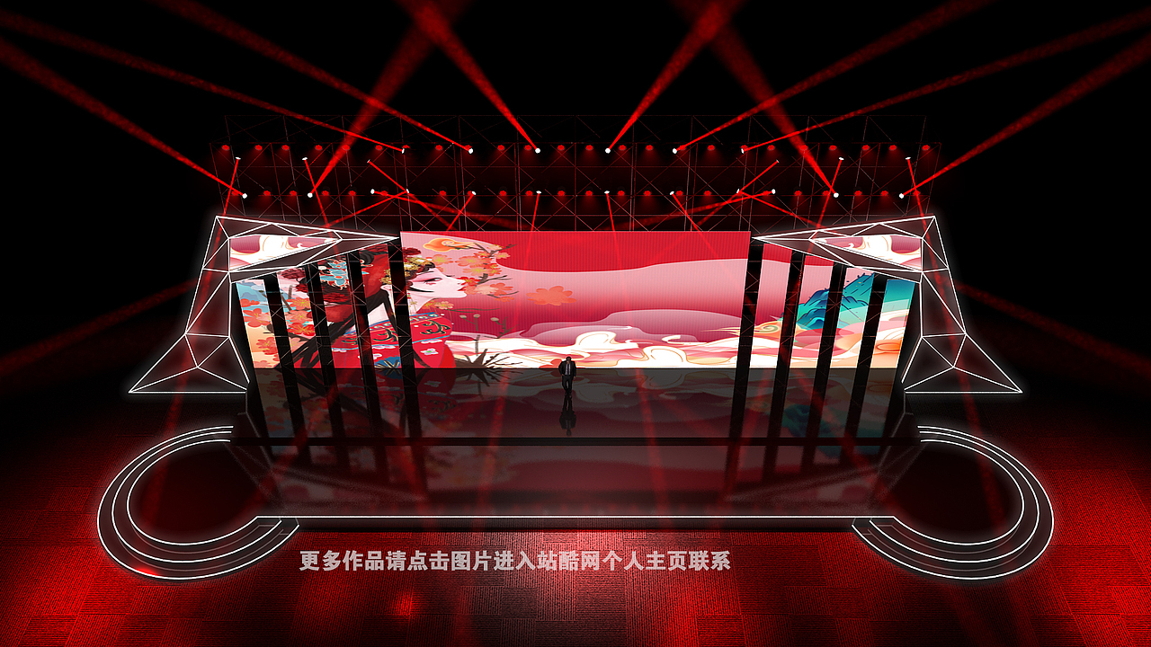 麦田舞美设计 牛年舞美设计 牛年舞台设计 牛年企业舞台 牛年晚会设计 舞美效果图 舞台效果图 舞美设计图 舞台设计图 舞美设计定制 舞台设计定制