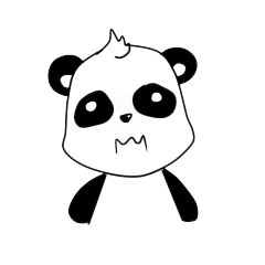 表情包画法熊猫图片