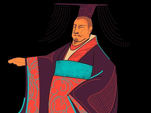 原创西安秦始皇插画+周边文创产品