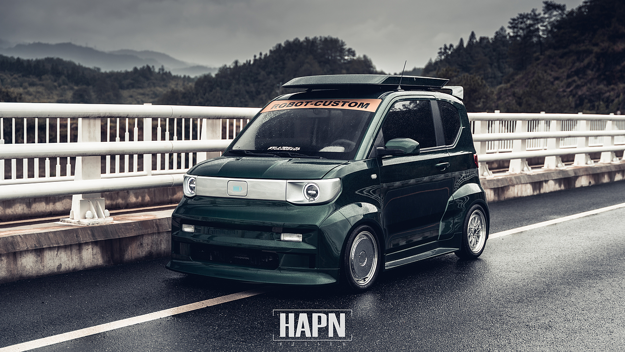 五菱Mini EV宽体改装【HAPN VISION】（图ZMjY4NDczOTM2） - 产品摄影 - 站酷设计师ascmo原创素材 - 站酷ZCOOL