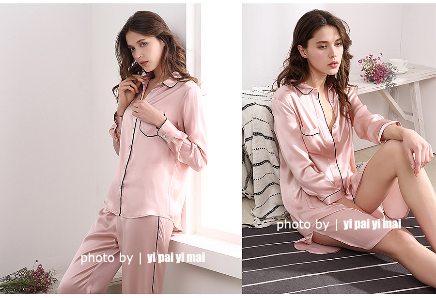 家居服拍摄 | 一拍一麦摄影 芬腾家居服真丝 闲暇舒适