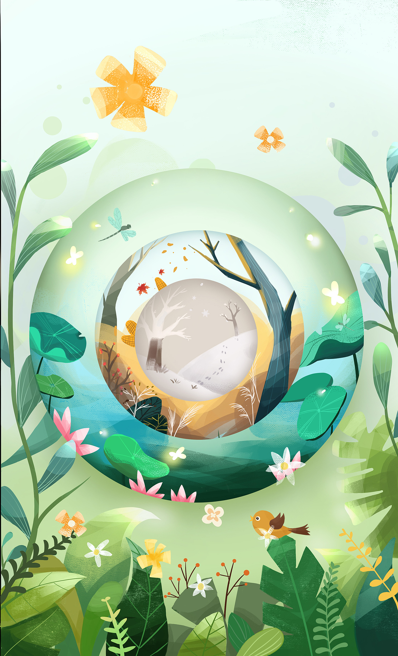 二十四节气插画（图ZMTg5ODM1NjU2） - 儿童插画 - 站酷设计师超爱热干面原创素材 - 站酷ZCOOL