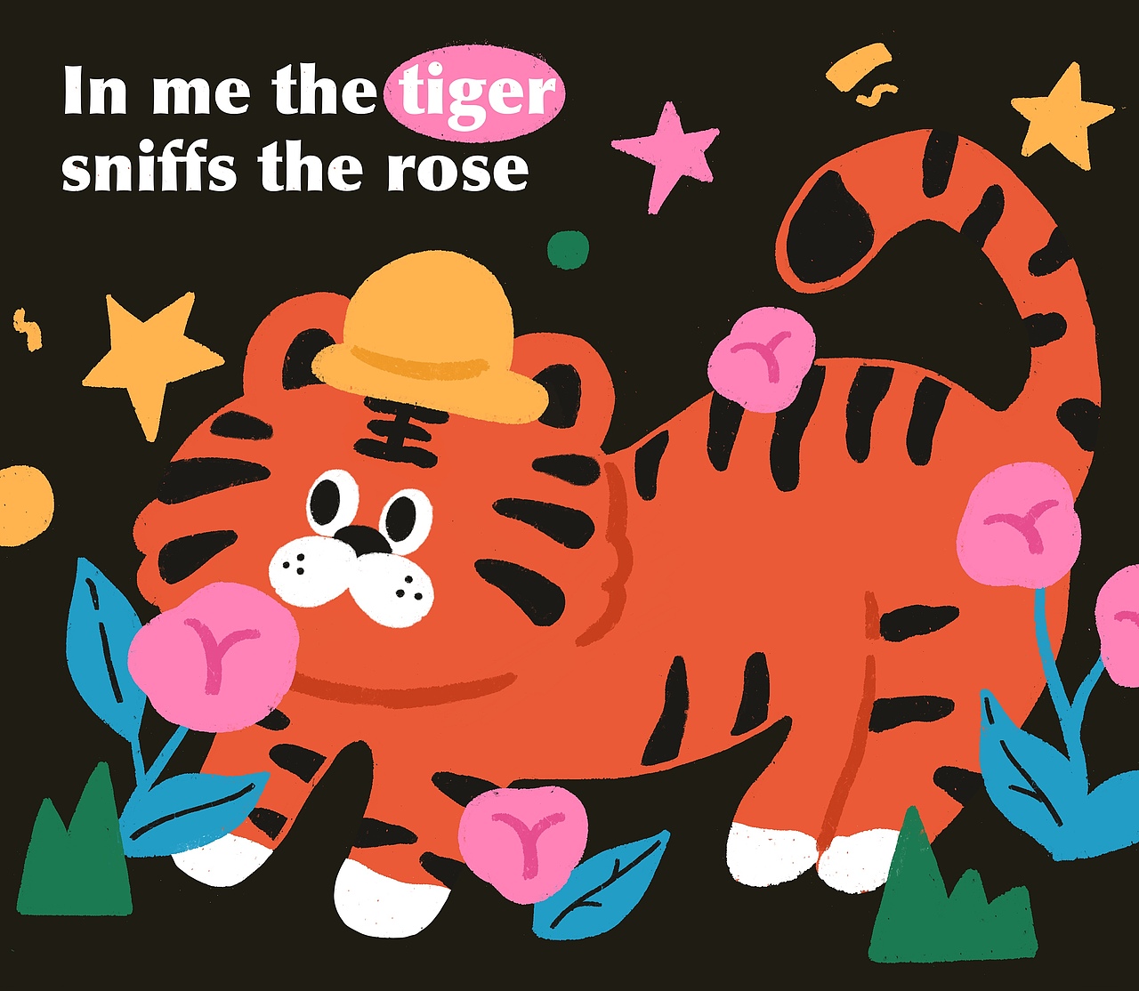 虎年快乐！最近画了一些小老虎（图ZMjgzNzM4MTY4） - 商业插画 - 站酷设计师阿岛23333原创素材 - 站酷ZCOOL