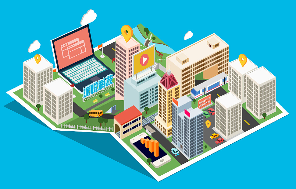 立体小地图练习|平面|海报|雨木丶 - 原创作品 - 站酷 (zcool)