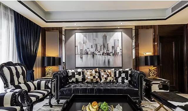 和润林湖美景装修效果图145平新古典风格设计案例欣赏（图ZODk1OTA5MDQ=） - 家装设计 - 站酷设计师美巢装饰花园路店原创素材 - 站酷ZCOOL