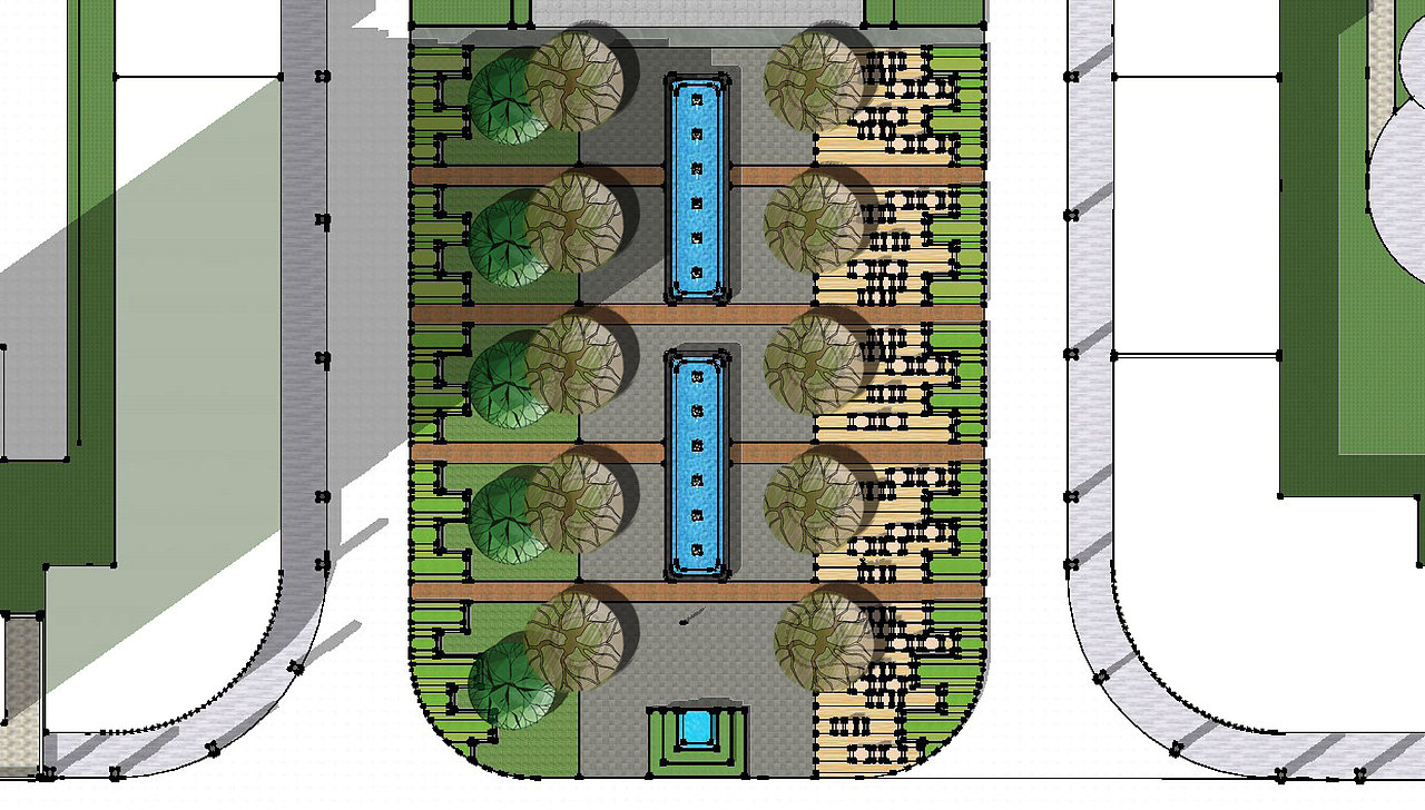 入口广场平面图