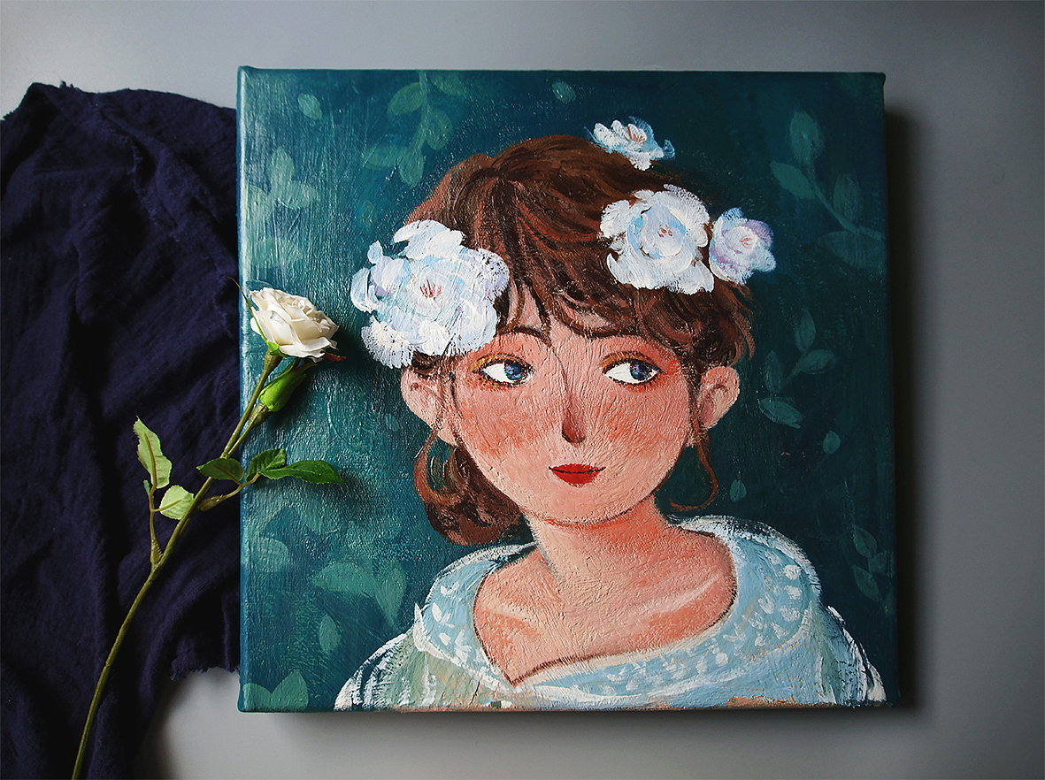 《春》丙烯/30*30