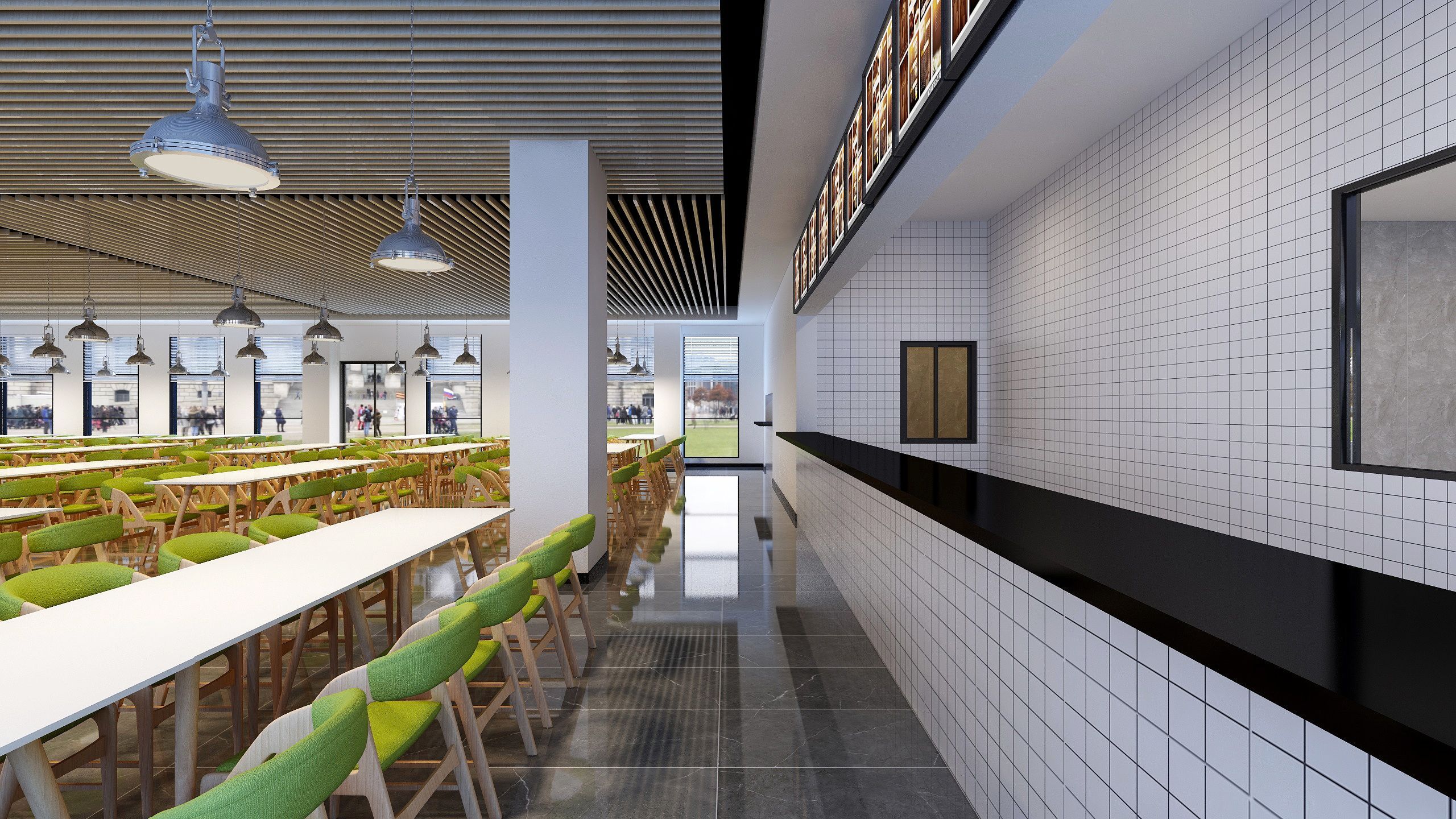 上海OPPO员工餐厅 - 办公空间设计 - 武汉金枫荣誉室内环境设计有限公司