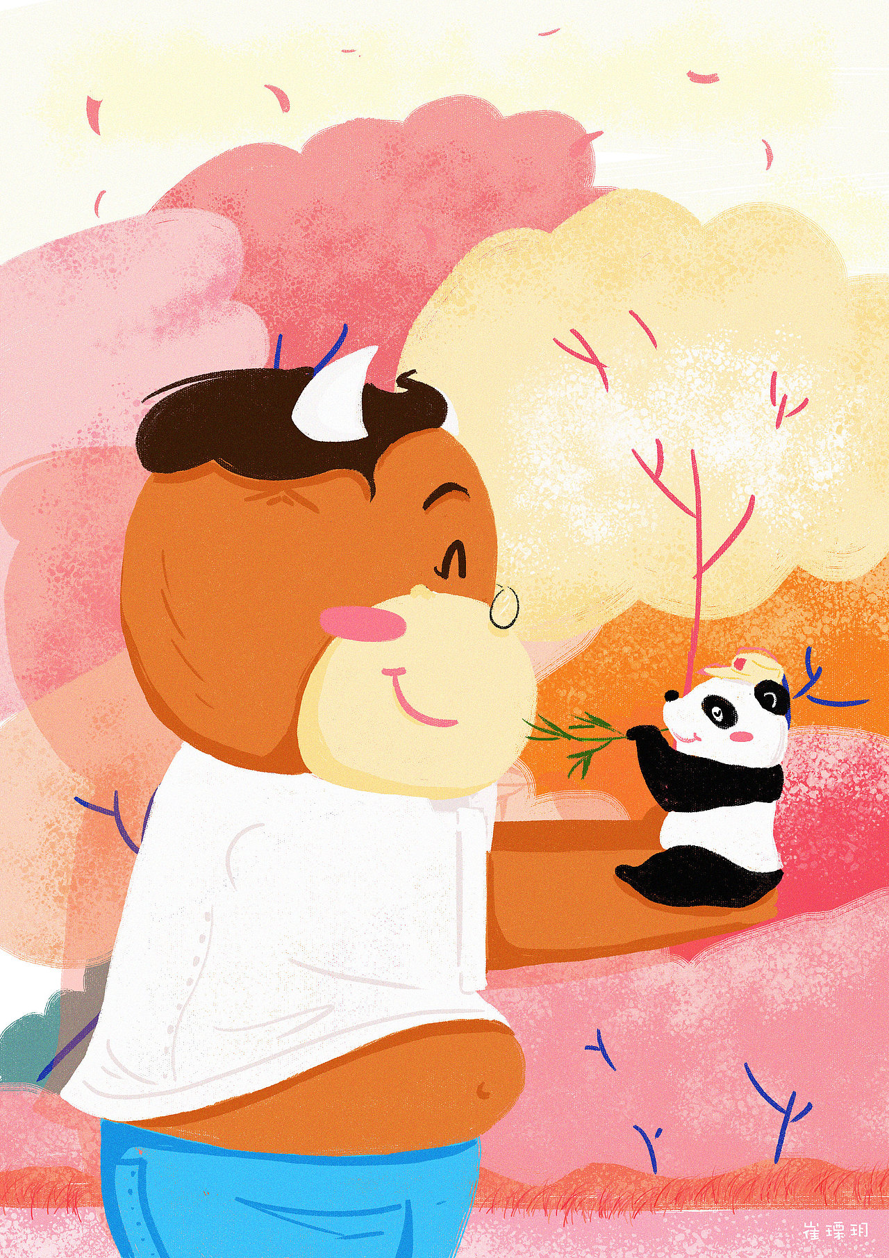 你与儿童节的距离只差一个把你捧在手心的人（图ZMTE2NjQxNzI4） - 儿童插画 - 站酷设计师崔哥发话了原创素材 - 站酷ZCOOL