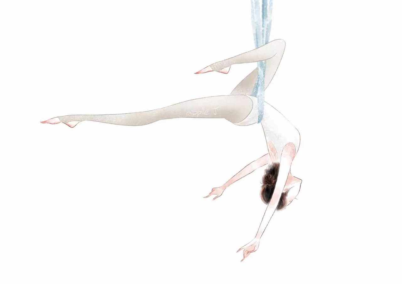 原创插画| 空中瑜伽 系粮6