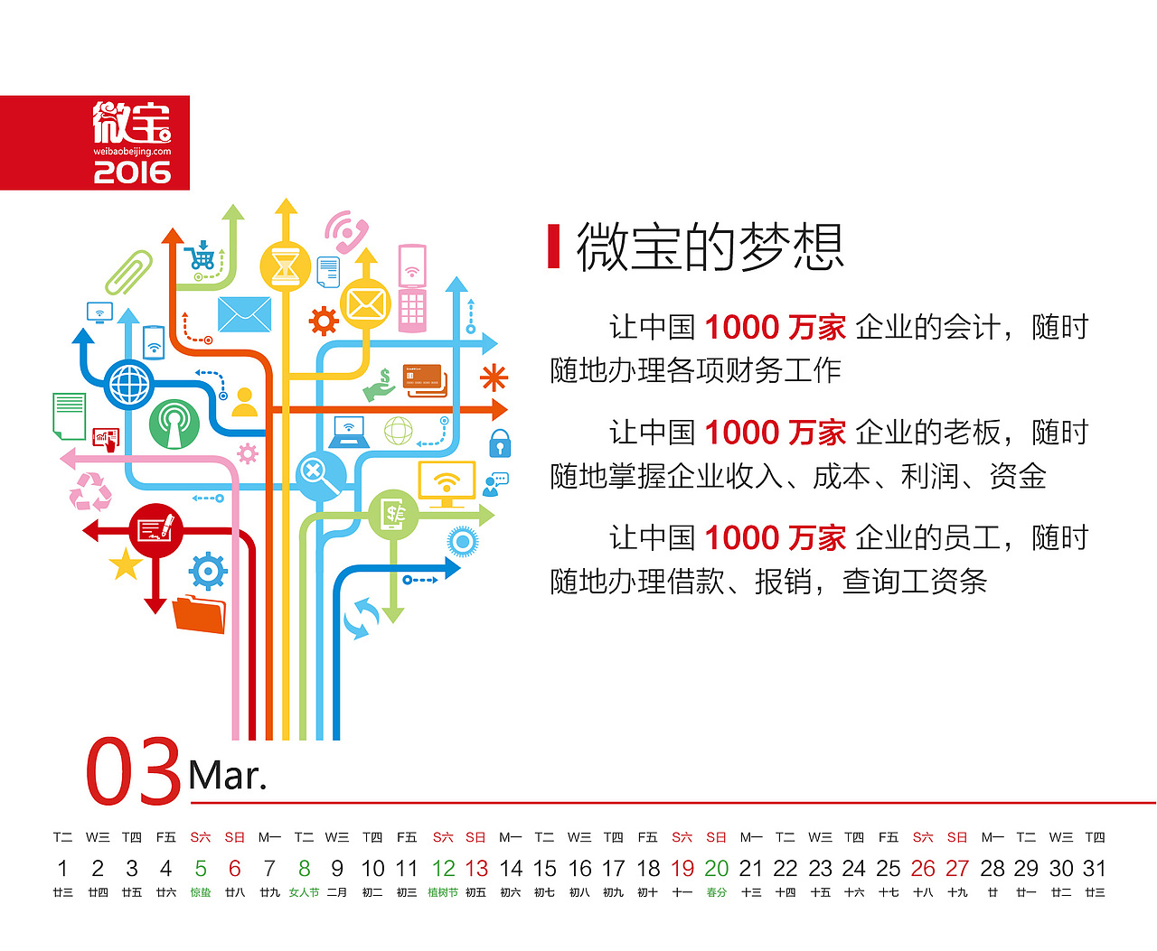 第一次制作台历——微宝北京2016年企业台历