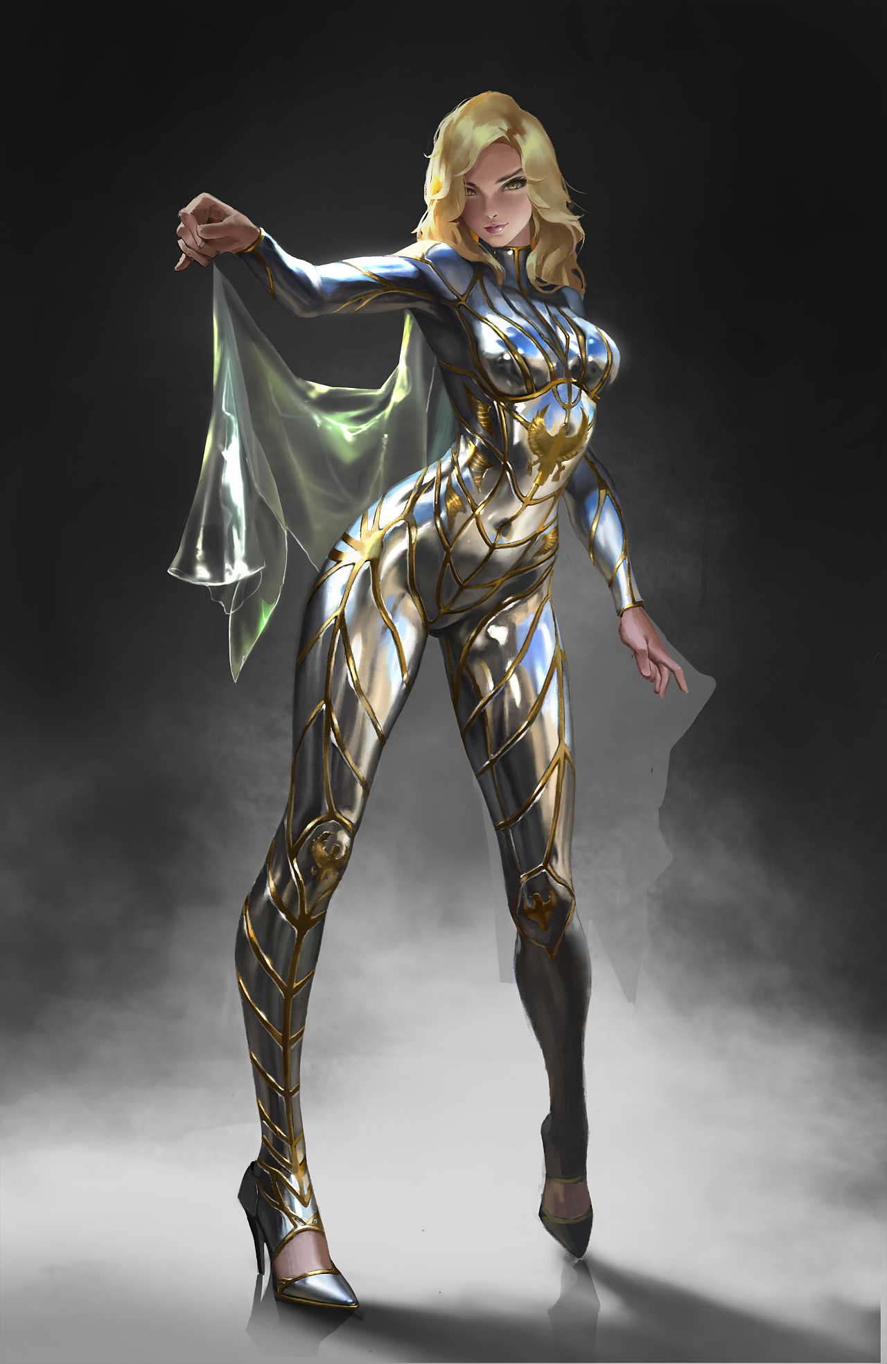 课堂范画-金属女