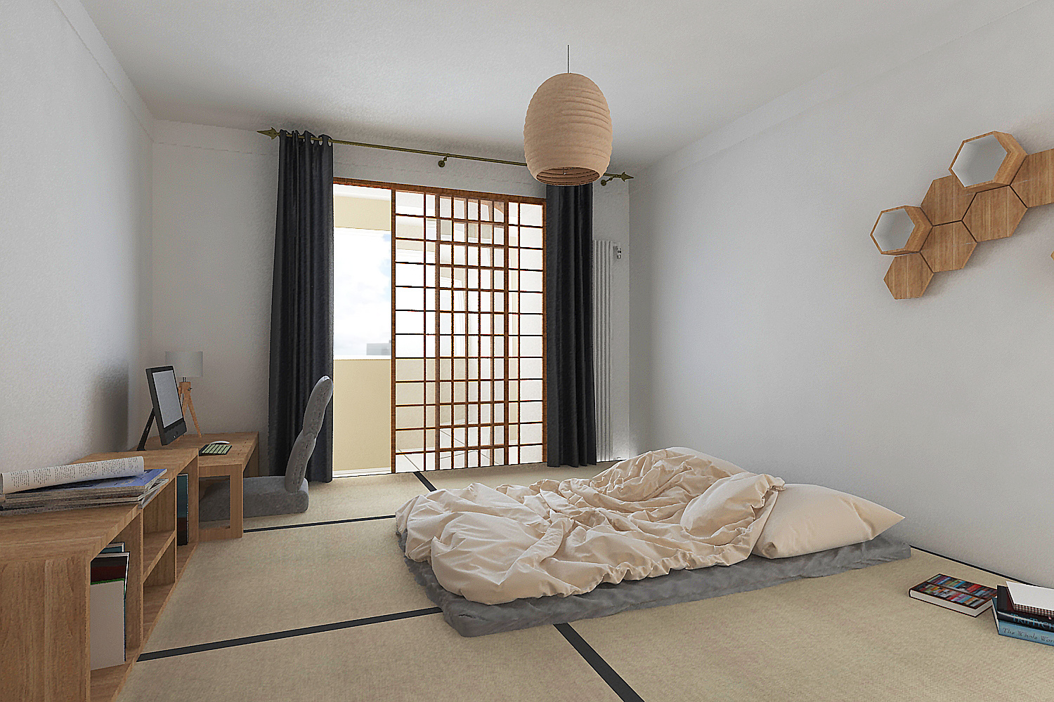 日式公寓方案效果图