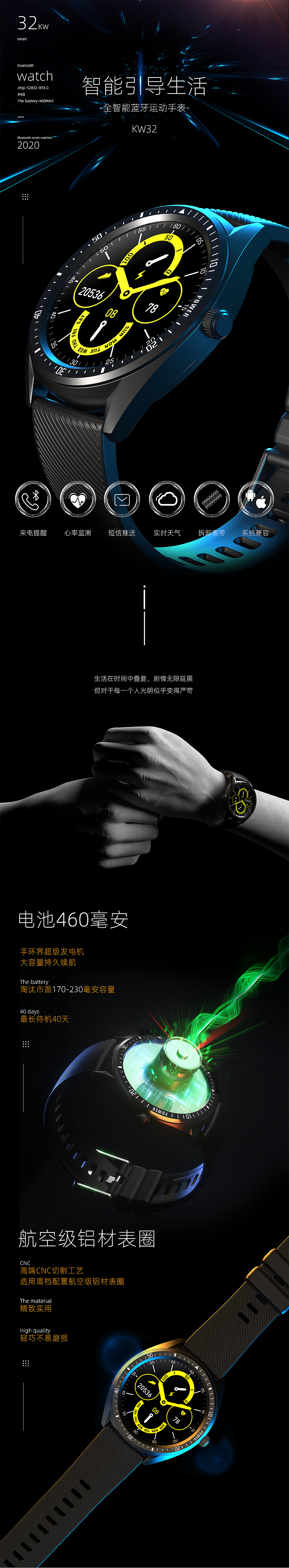 智能运动手表详情图-黑豆（图ZMjc0MDk3Mjcy） - 电商 - 站酷设计师黑豆95原创素材 - 站酷ZCOOL
