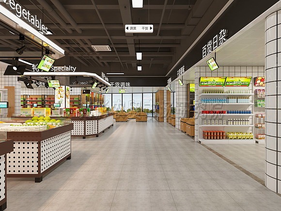 悦来农贸市场效果图