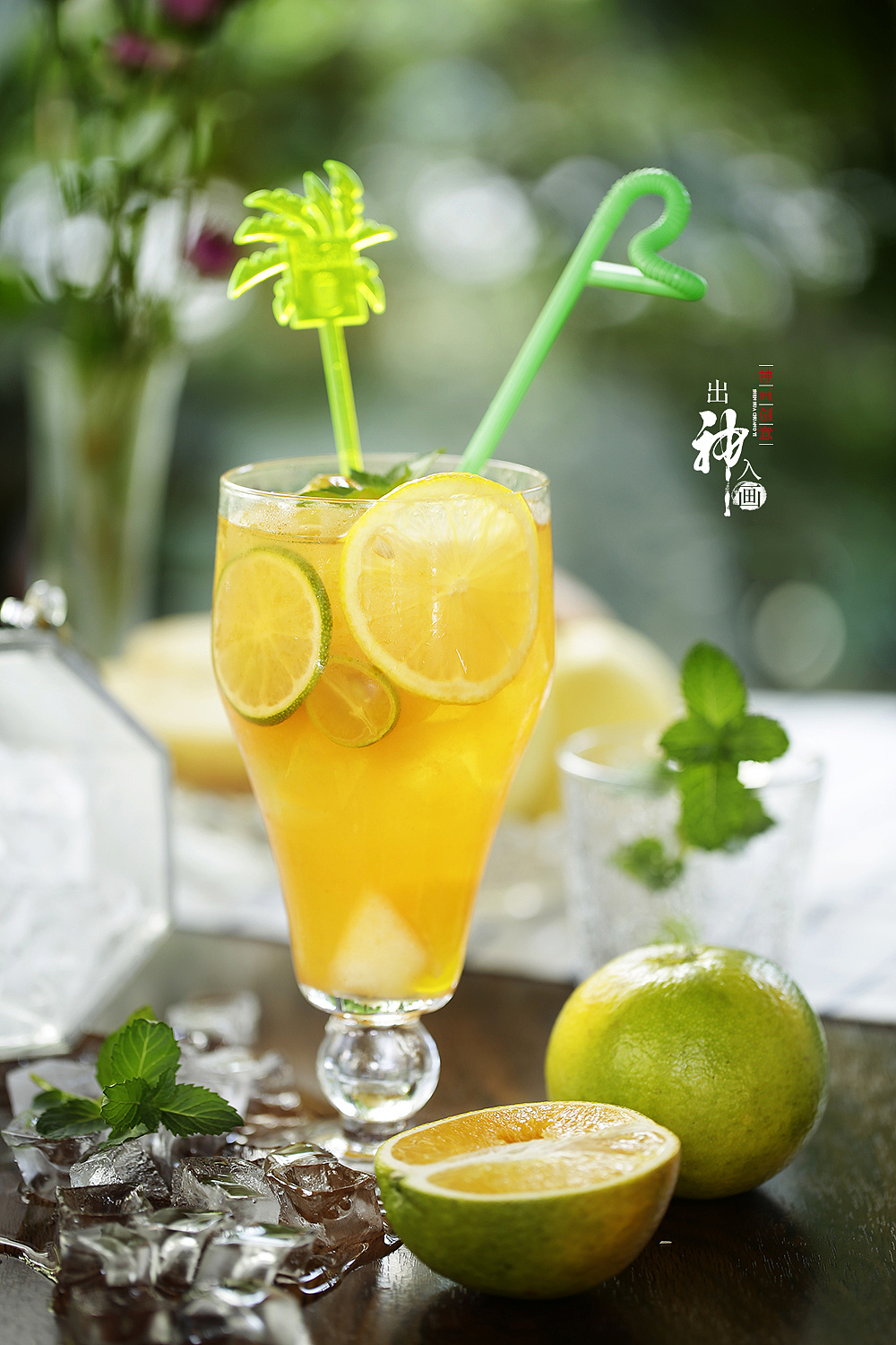 武汉美食摄影/饮品拍照《一组自然光拍的饮料和果盘》