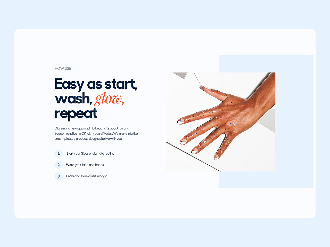 Glossier登陆页（图ZMjQwNjMxNDYw） - 人机交互 - 站酷设计师鸿渐同学原创素材 - 站酷ZCOOL