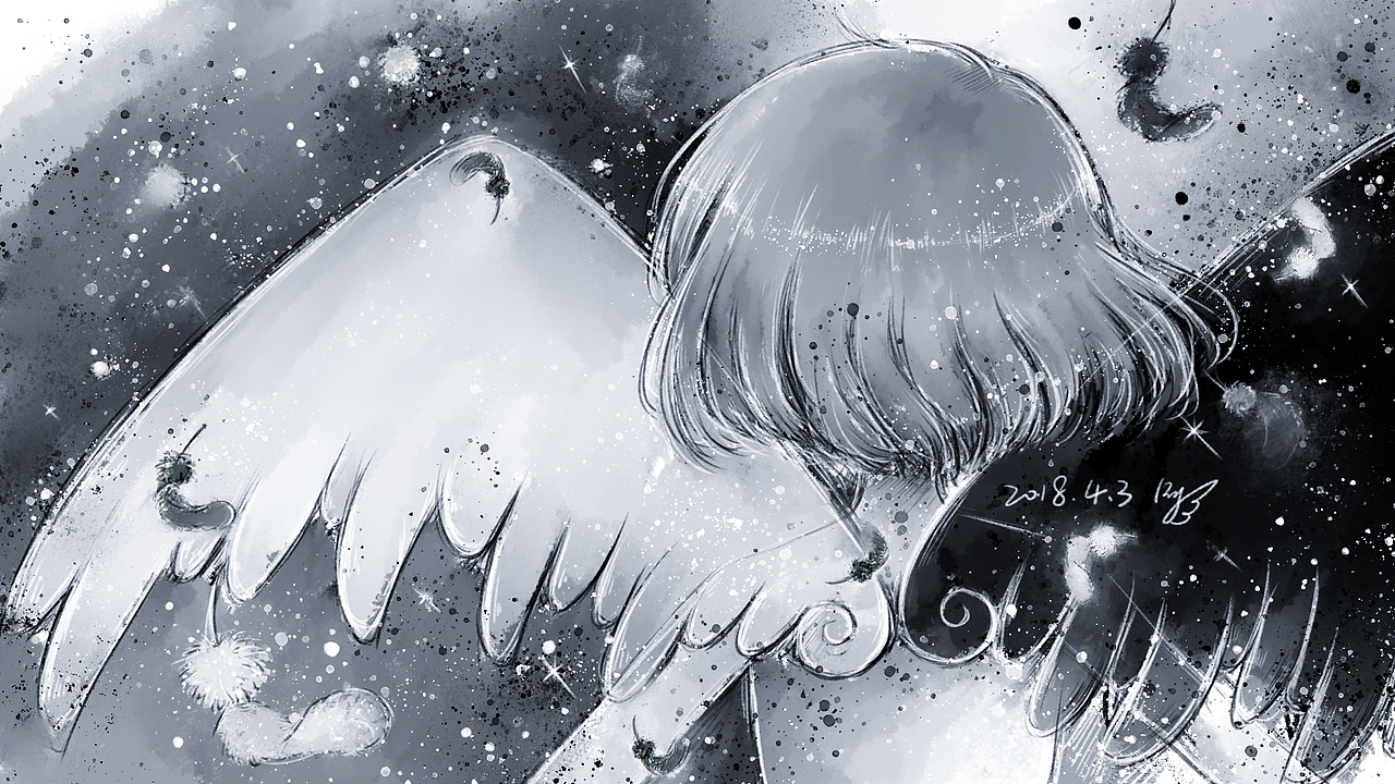 [板绘-180409]ANGEL（图ZMTEwODA4NzA0） - 创作习作 - 站酷设计师ccsttail原创素材 - 站酷ZCOOL