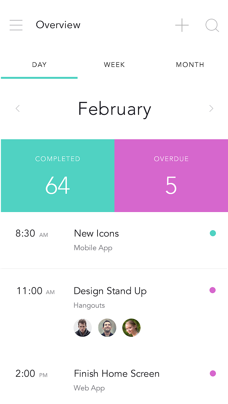invision的App界面设计part2