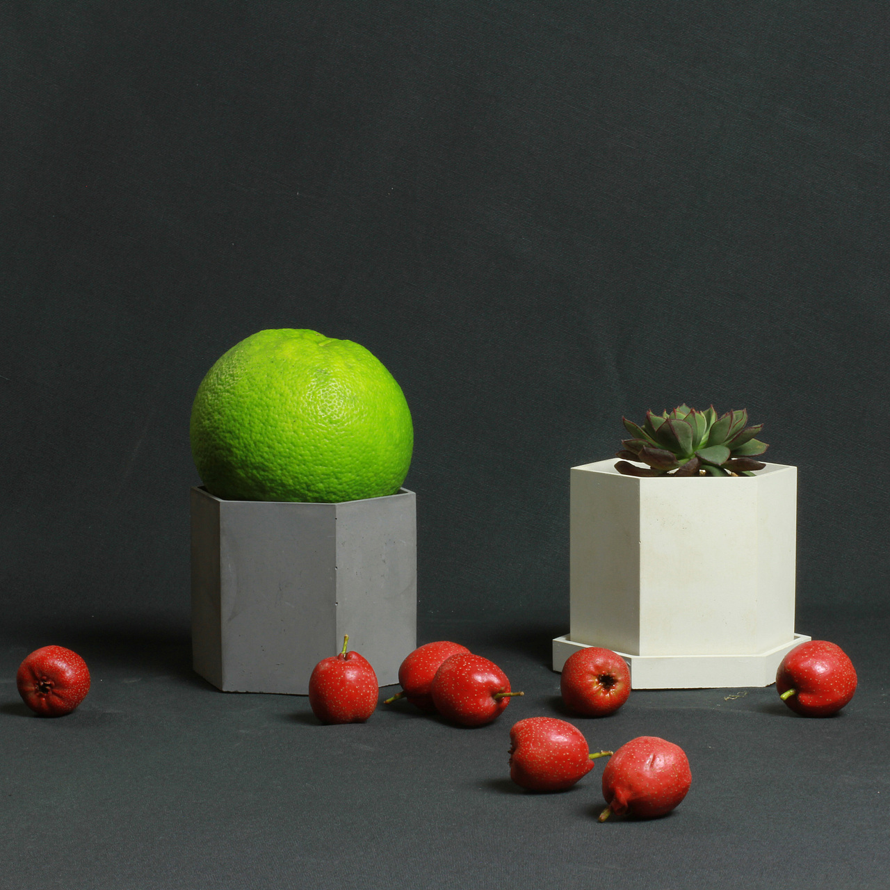 初牛原创纯手工六边形水泥花盆（图ZOTU4ODk3MjA=） - 其他手工艺 - 站酷设计师初牛原创素材 - 站酷ZCOOL