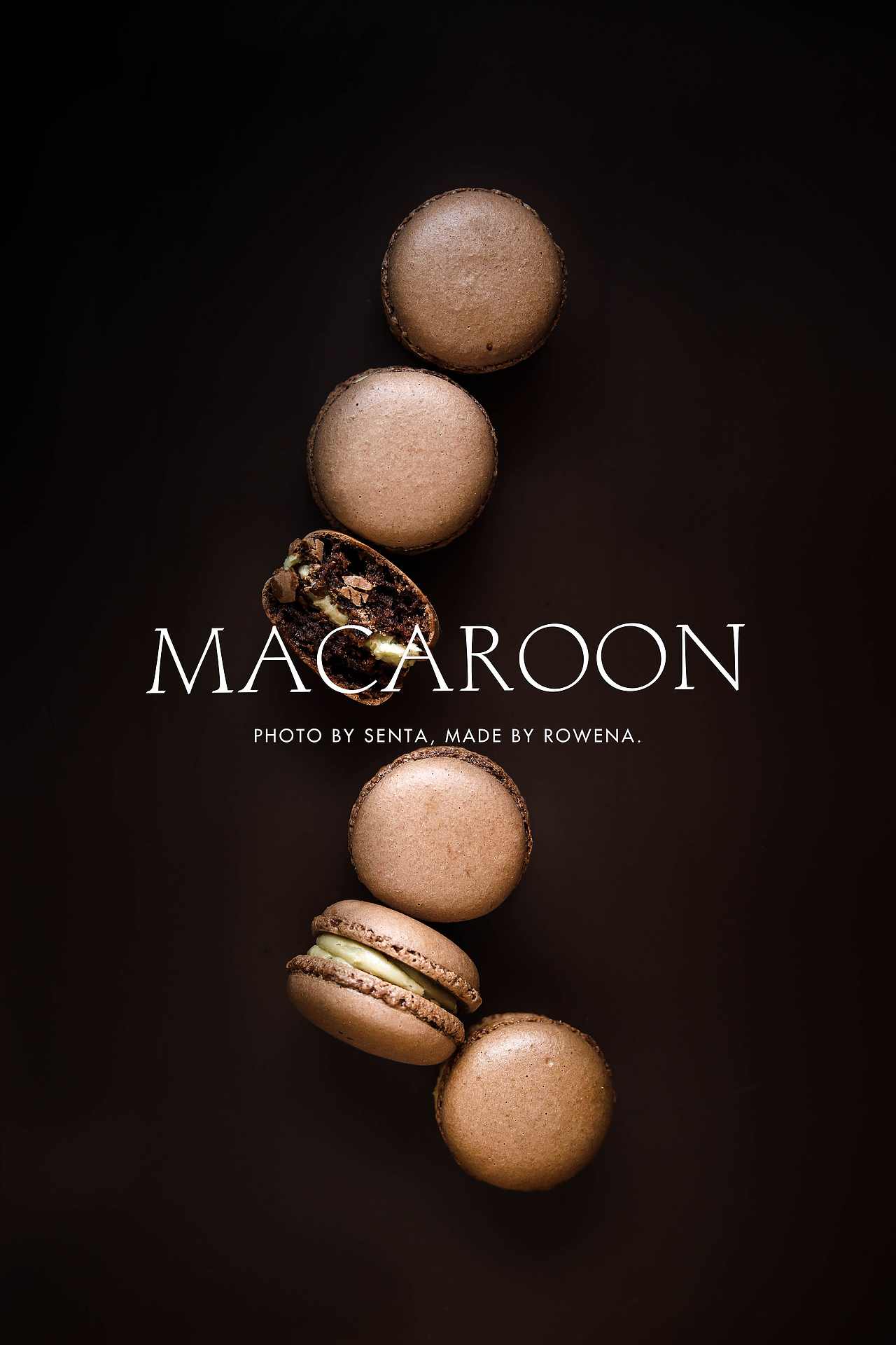 马卡龙作甜点的下午茶时光