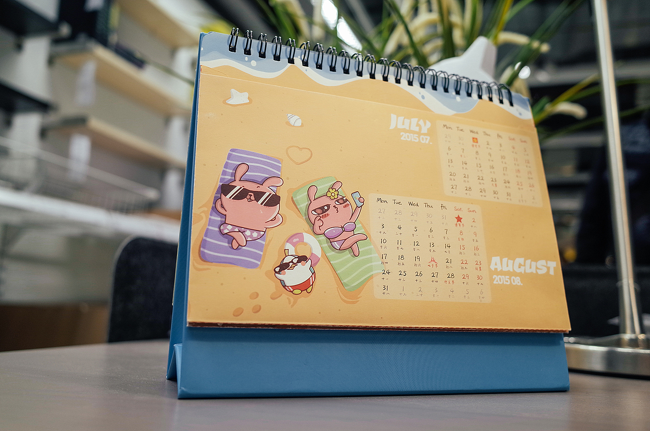 冷兔2015台历诞生记（邮资明信片）（图ZMjM1NDc2OTI=） - 工艺品设计 - 站酷设计师冷兔同学原创素材 - 站酷ZCOOL