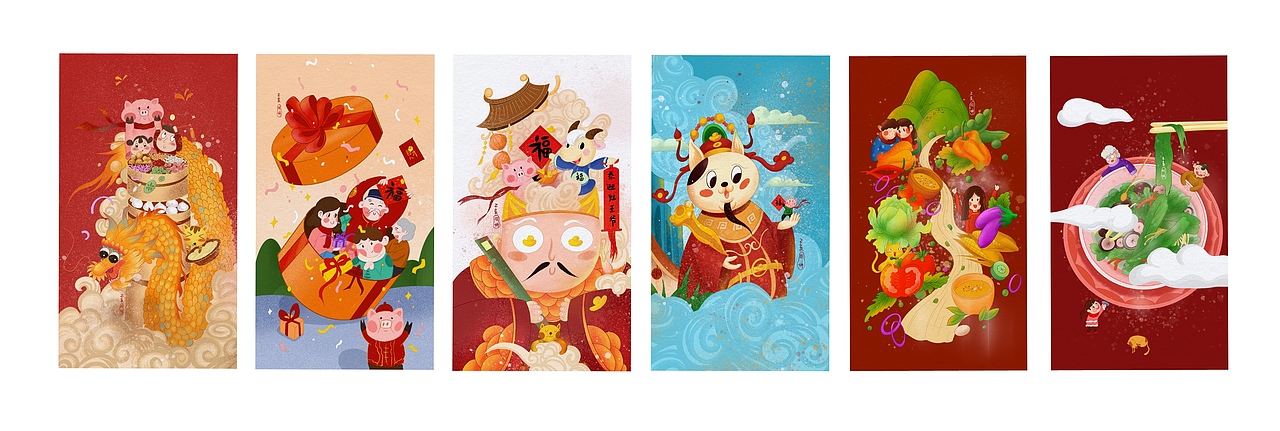 新年插画（图ZMTQ0NDU5Njky） - 商业插画 - 站酷设计师舟莛原创素材 - 站酷ZCOOL