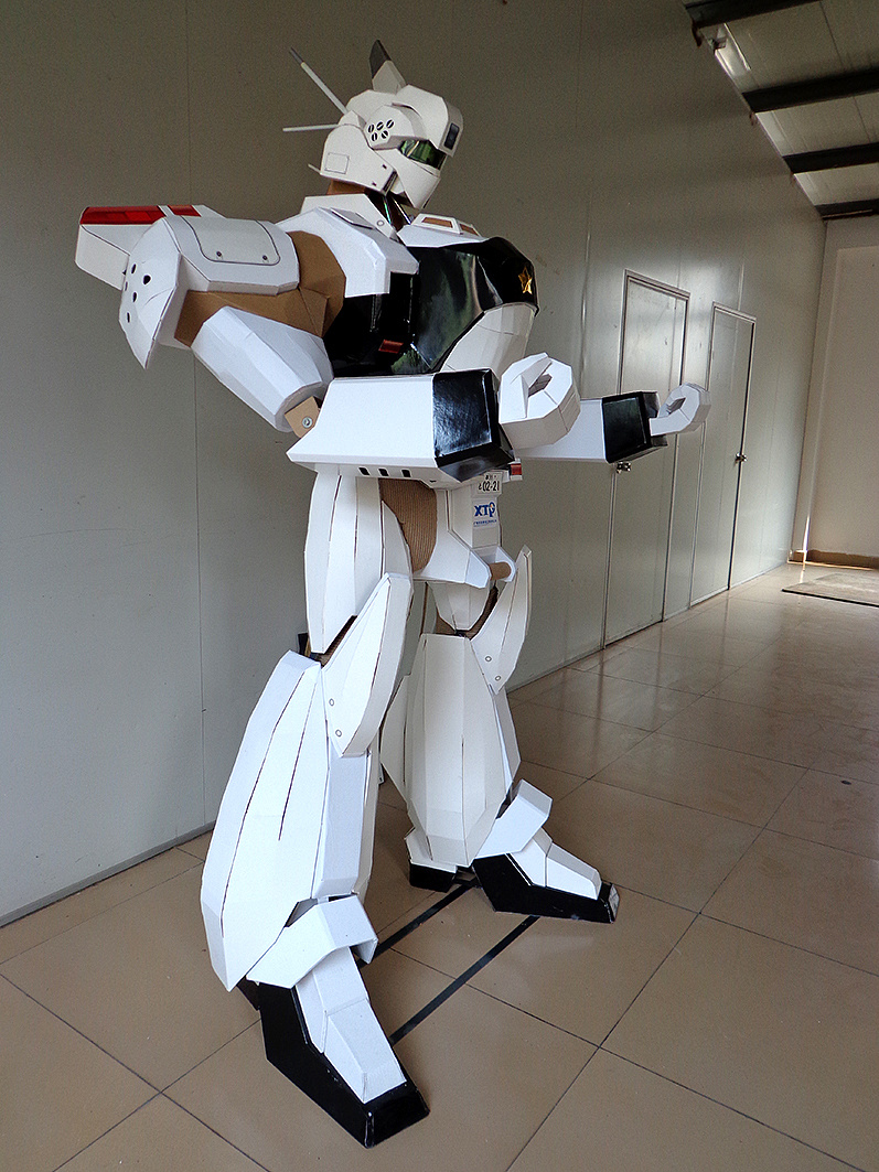 高达两米 纸模型 -机动警察|手工艺|手办/模玩|尹利帅纸艺师 - 原创