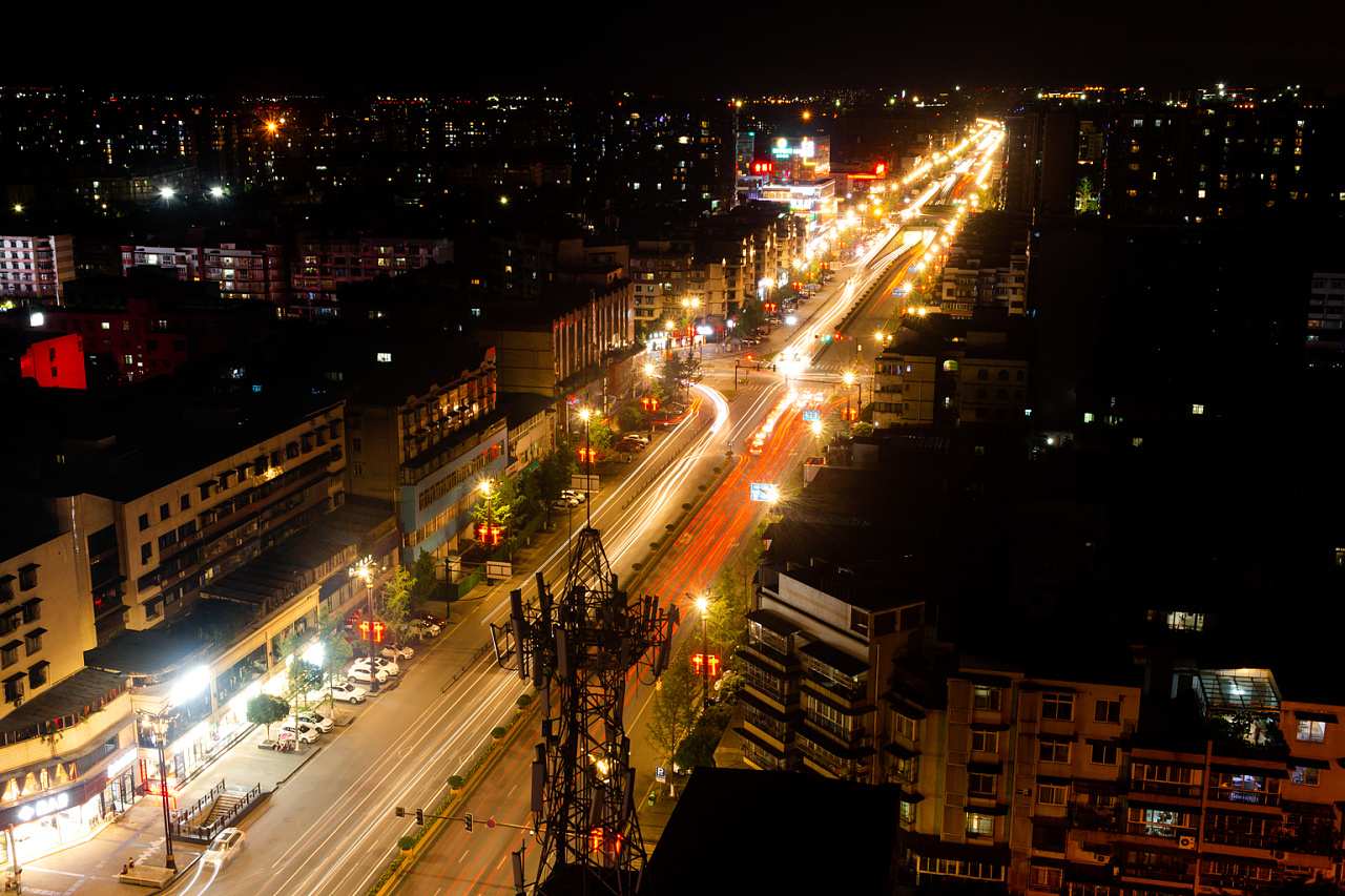 夜幕下的广汉|摄影|风光摄影|cscwl - 原创作品 - 站酷 (zcool)